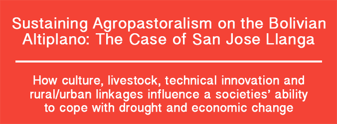 Sustaining Agropastoralism on the Bolivian Altiplano: The Case of San José Llanga