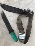 Belt and knife