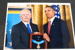 Photograph Receiving Congressional Medal of Honor by Bringing War Home