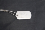 Chief Master Sergeant Identification Tag by Bringing War Home