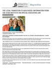 The Legal Transition to Adulthood: Information From the Utah Institute on Special Education Law