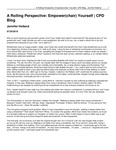 A Rolling Perspecitve: Empower(chair) Yourself by Jennifer Holland