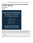 IOTI Application Process Opens With Informational Webinars by JoLynne Lyon