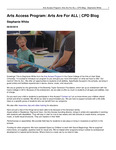 Arts Access Program: Arts are for ALL by Stephanie White