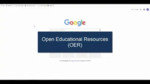 Searching OER Using Google's Advanced Search