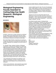Biological Engineering Faculty Awarded for Cutting-Edge Eye Health Research | Biological Engineering by USU College of Engineering