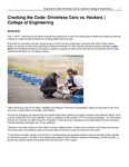 Cracking the Code: Driverless Cars vs. Hackers | College of Engineering by USU College of Engineering