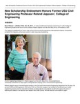New Scholarship Endowment Honors Former USU Civil Engineering Professor Roland Jeppson | College of Engineering by USU College of Engineering