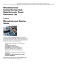 Microelectronics Seminar Series | Utah State University Power Electronics Lab