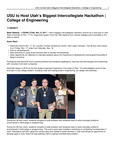 USU to Host Utah’s Biggest Intercollegiate Hackathon | College of Engineering