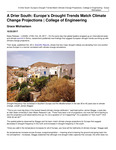 A Drier South: Europe’s Drought Trends Match Climate Change Projections | College of Engineering