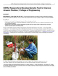 UWRL Researchers Develop Genetic Tool to Improve Arsenic Studies | College of Engineering