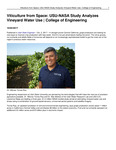 Viticulture From Space: USU-NASA Study Analyzes Vineyard Water Use | College of Engineering