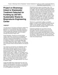 Project on Bioenergy Linked to Wastewater Treatment Selected for Funding by USTAR | Sustainable Waste-to-Bioproducts Engineering Center