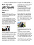 Regan Zane Named Inaugural David G. and Diann L. Sant Endowed Professor | College of Engineering by USU College of Engineering