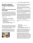 Aircraft on Demand | College of Engineering by USU College of Engineering