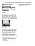 WEAU USU Chapter Qualified for the National Student Design Competition | College of Engineering