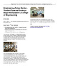 Engineering Tutor Center, Student Spaces Undergo Major Renovation | College of Engineering