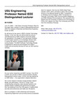USU Engineering Professor Named IEEE Distinguished Lecturer by USU College of Engineering