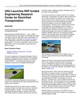 USU Launches NSF-Funded Engineering Research Center for Electrified Transportation by USU College of Engineering