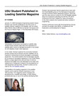 USU Student Published in Leading Satellite Magazine by USU College of Engineering