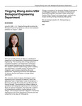 Yingying Zheng Joins USU Biological Engineering Department by USU College of Engineering