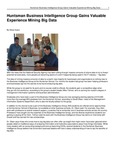Huntsman Business Intelligence Group Gains Valuable Experience Mining Big Data by USU Jon M. Huntsman School of Business and Steve Eaton