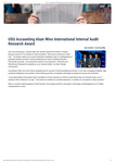 USU Accounting Alum Wins International Internal Audit Research Award