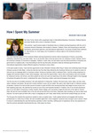 How I Spent My Summer by USU Jon M. Huntsman School of Business