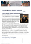 Leonard J. Arrington Centennial Conference by USU Jon M. Huntsman School of Business