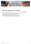 Public Accounting Report 2017 Rankings by USU Jon M. Huntsman School of Business