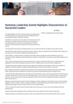 Huntsman Leadership Summit Highlights Characteristics of Successful Leaders