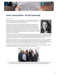 Aimee Leaming Wilson - Be Kind Scholarship by Jon M. Huntsman School of Business