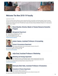 Welcome the New 2018-19 Faculty by Jon M. Huntsman School of Business