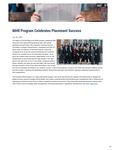 MHR Program Celebrates Placement Success by Jon M. Huntsman School of Business