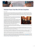 Huntsman Finance Team Wins CFA State Competition by Jon M. Huntsman School of Business