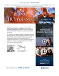 The Huntsman Post, October 2014 by USU Jon M. Huntsman School of Business