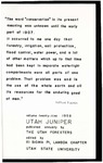 The Utah Juniper, Volume 29 by Utah State University
