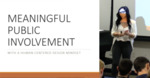 Meaningful Public Involvement by Zoe Rogich and Greg Graves