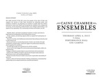 Caine Chamber Ensembles