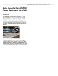Lake Isabella Dam USACE Team Returns to the UWRL by Utah Water Research Laboratory