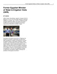 Former Egyptian Minister of Water & Irrigation Visits UWRL by Utah Water Research Laboratory