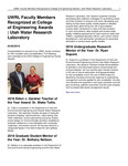 UWRL Faculty Members Recognized at College of Engineering Awards by Utah Water Research Laboratory