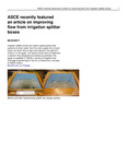 ASCE Recently Featured an Article on Improving Flow From Irrigation Splitter Boxes by Utah Water Research Laboratory