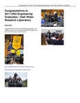 Congratulations to 2017 USU Engineering Graduates by Utah Water Research Laboratory