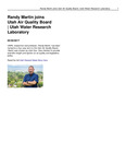 Randy Martin Joins Utah Air Quality Board by Utah Water Research Laboratory