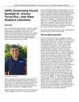 UWRL Outstanding Faculty Spotlight Dr. Alfonso Torres‑Rua by Utah Water Research Laboratory