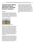 Graduate Student Mahyar Aboutalebi Receives SPIE Award by Utah Water Research Laboratory
