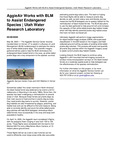 AggieAir Works with BLM to Assist Endangered Species by Utah Water Research Laboratory