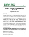 What is Farming? Does Reporting Matter? by George Patrick